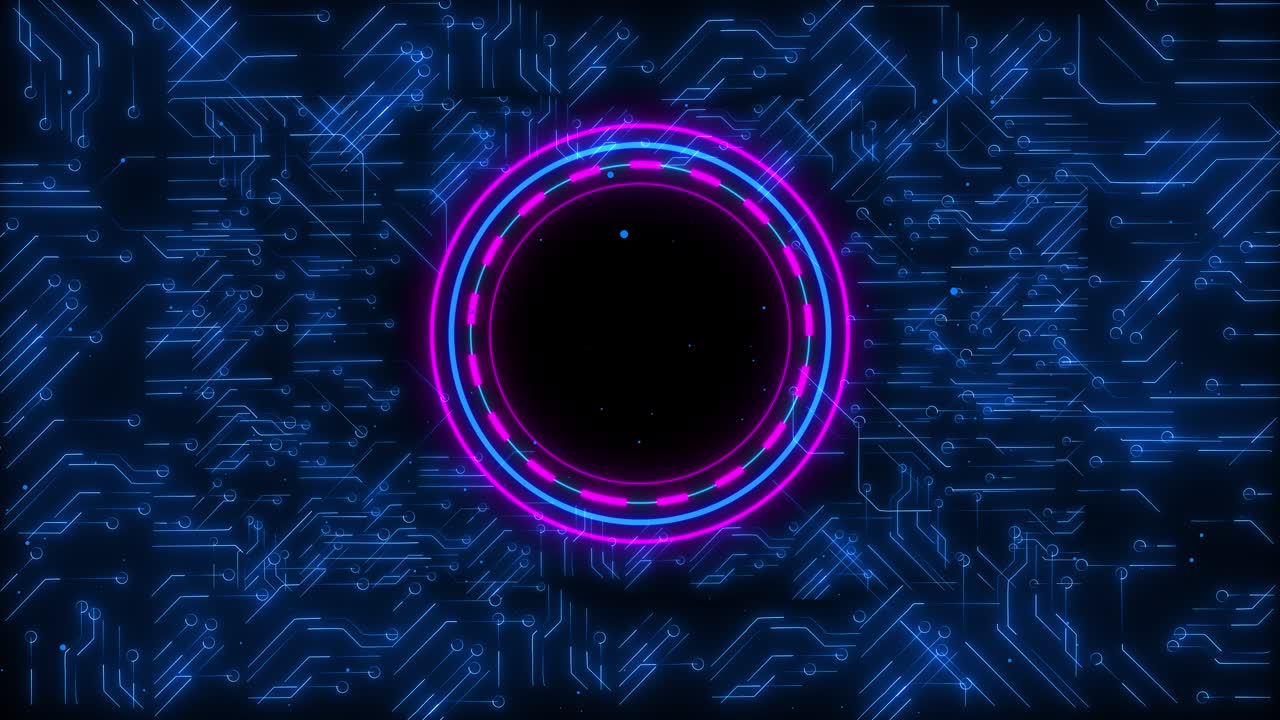 Technology hud background ai artificial intelligence data mining circuit board electronic deep