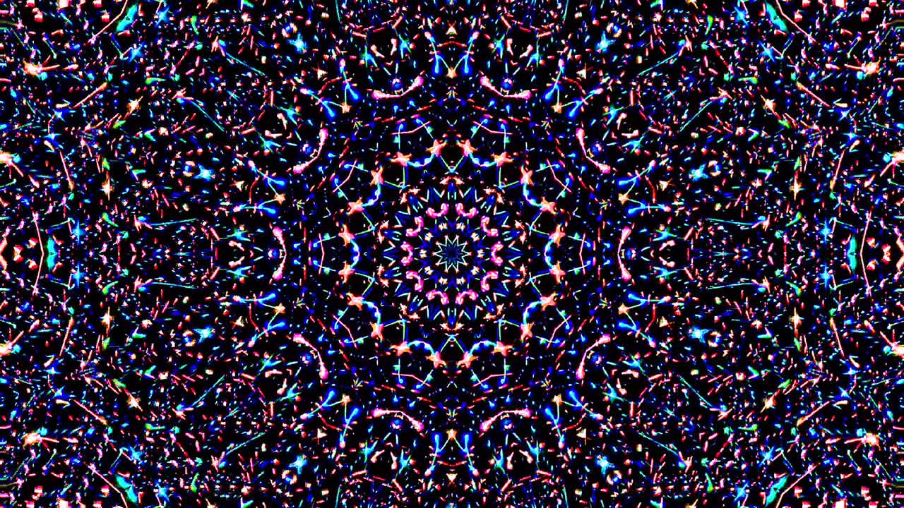 Bright abstract light governing full color, kaleidoscope