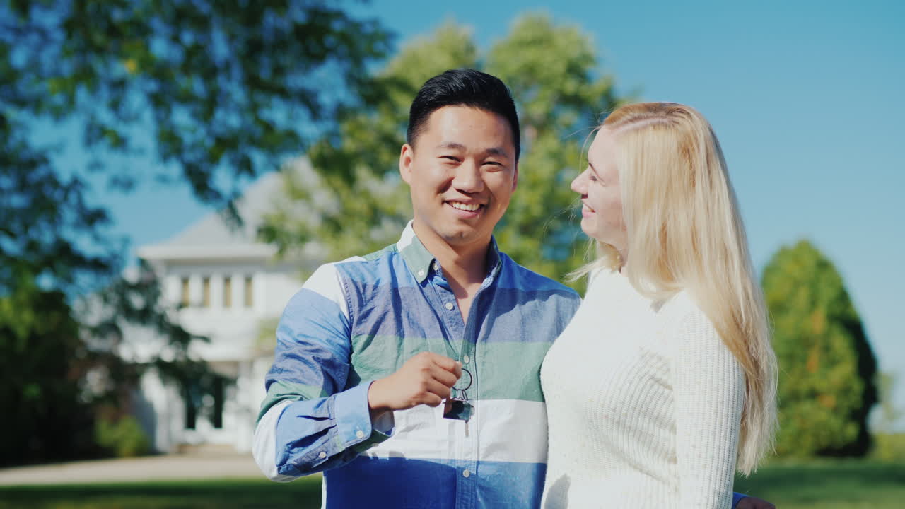 Happy Couple With House Key
