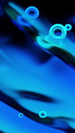 abstract blue liquid waves