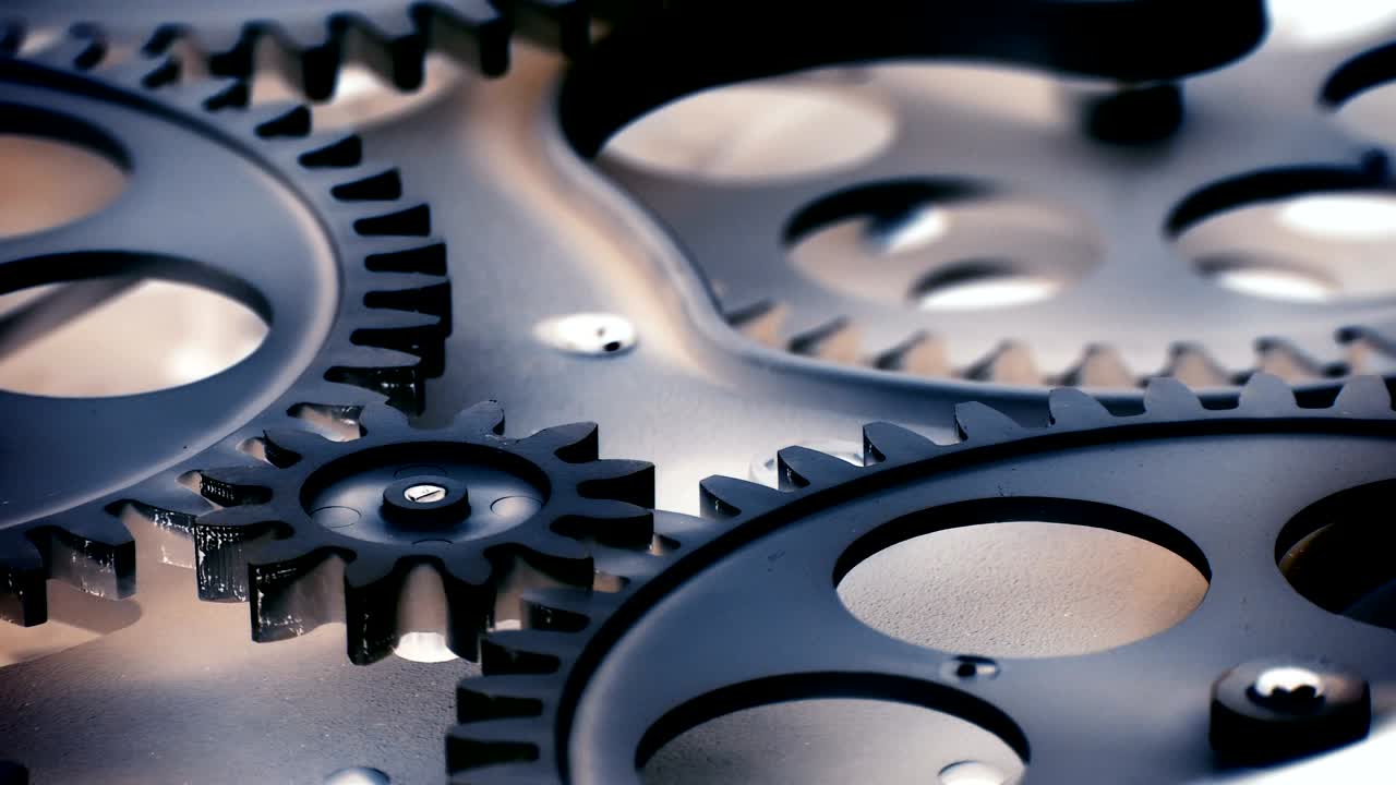 추상적인 레트로 시계 기어