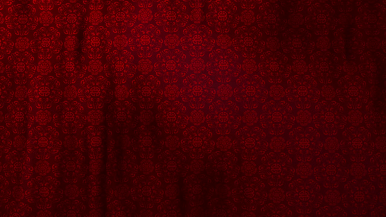 전통적인 중국의 이중 행복 패턴 직물 루프