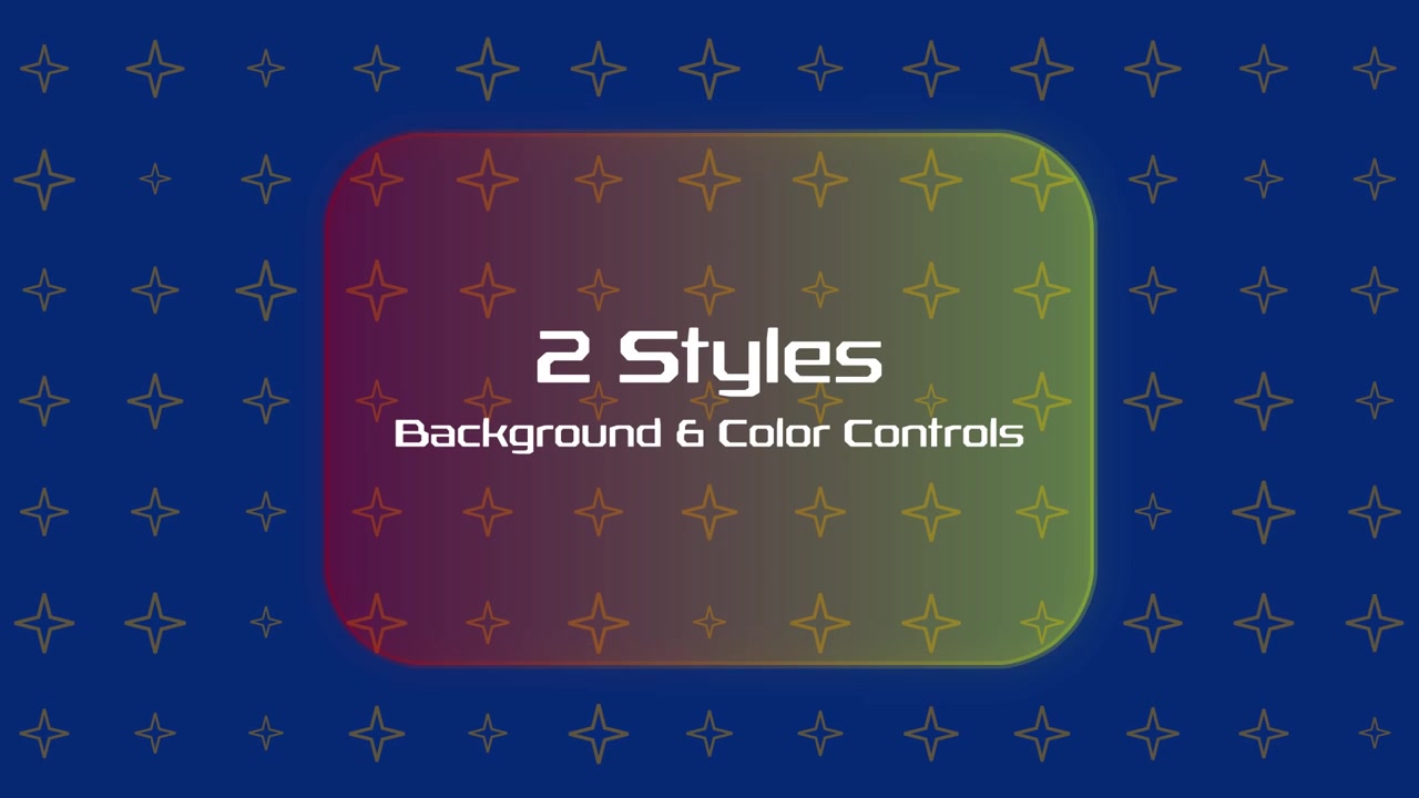 Animated Neon Gamer Start Screen Overlay with Customizable Text