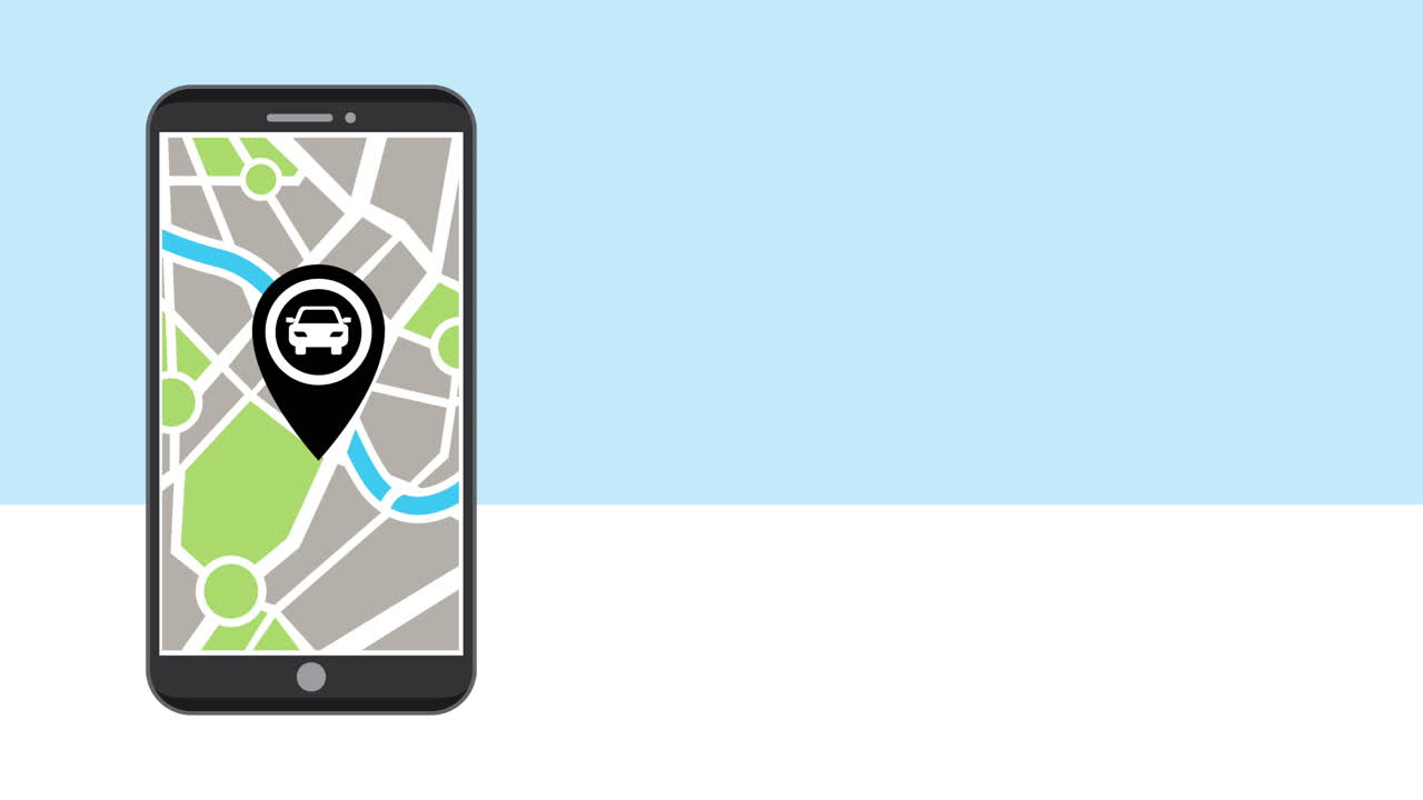 teléfono inteligente con aplicación de transporte de vídeo