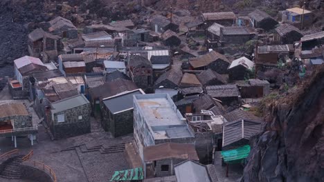 scenic fishing village pozo de las calcosas, el hierro island, canary islands