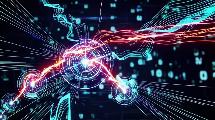 Abstract Futuristic Technology Visualization