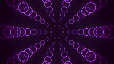 purple geometric circles pattern with neon color