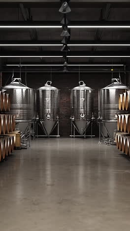 winery interior with barrels