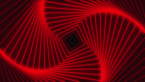 red retro background abstract glowing futuristic corridor poligon grid wireframe tunnel motionendless  waves seamless loop 4k resolution. cyberpunk geometric fluorescent ultraviolet light