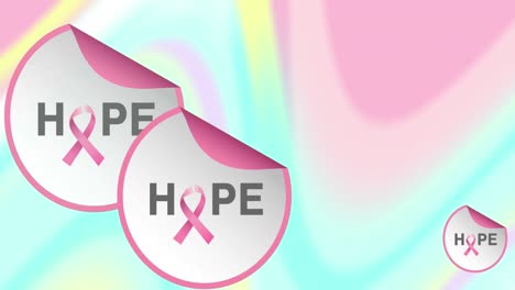 Animation-of-breast-cancer-awareness-texts-on-colourful-background