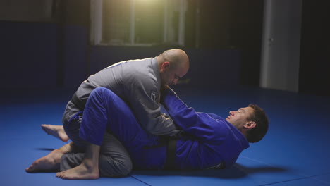 martial arts grappling session