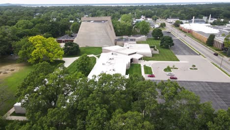 iglesia de san francisco a norton shores con drone
