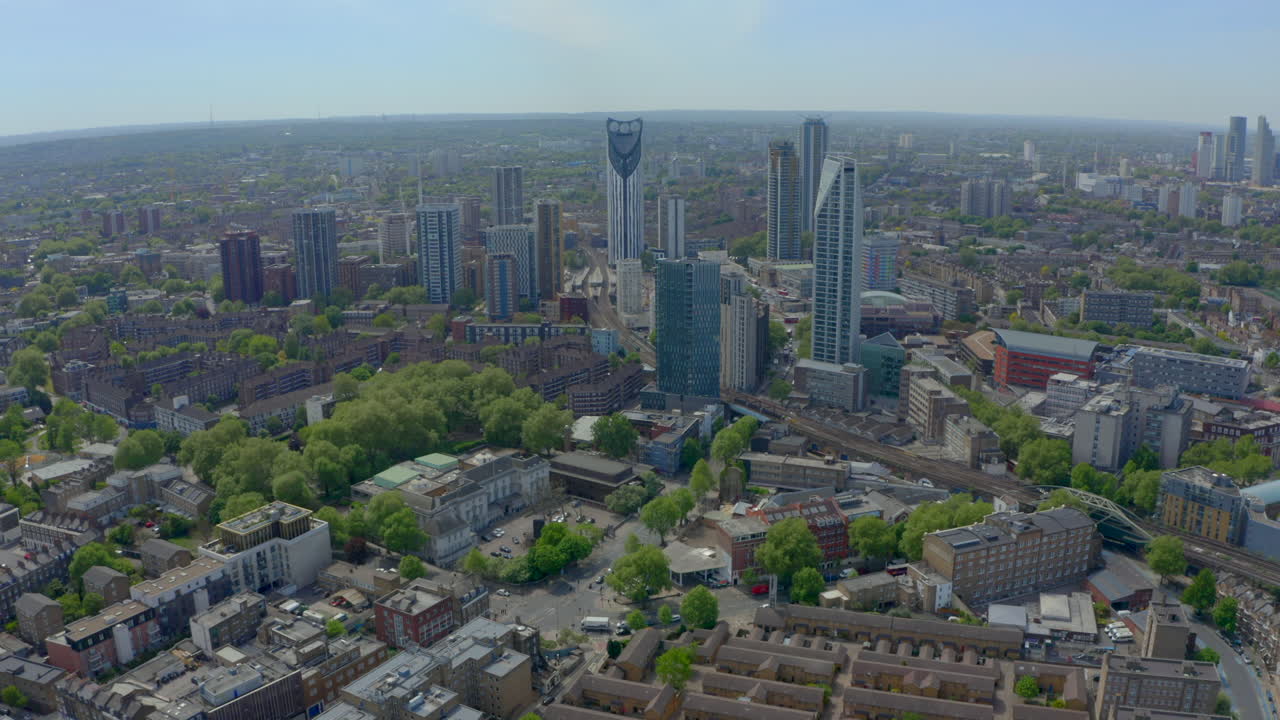 면도기 코끼리와 런던 성의 드론 촬영 설정