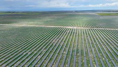 solar farm producing clean and renewable energy