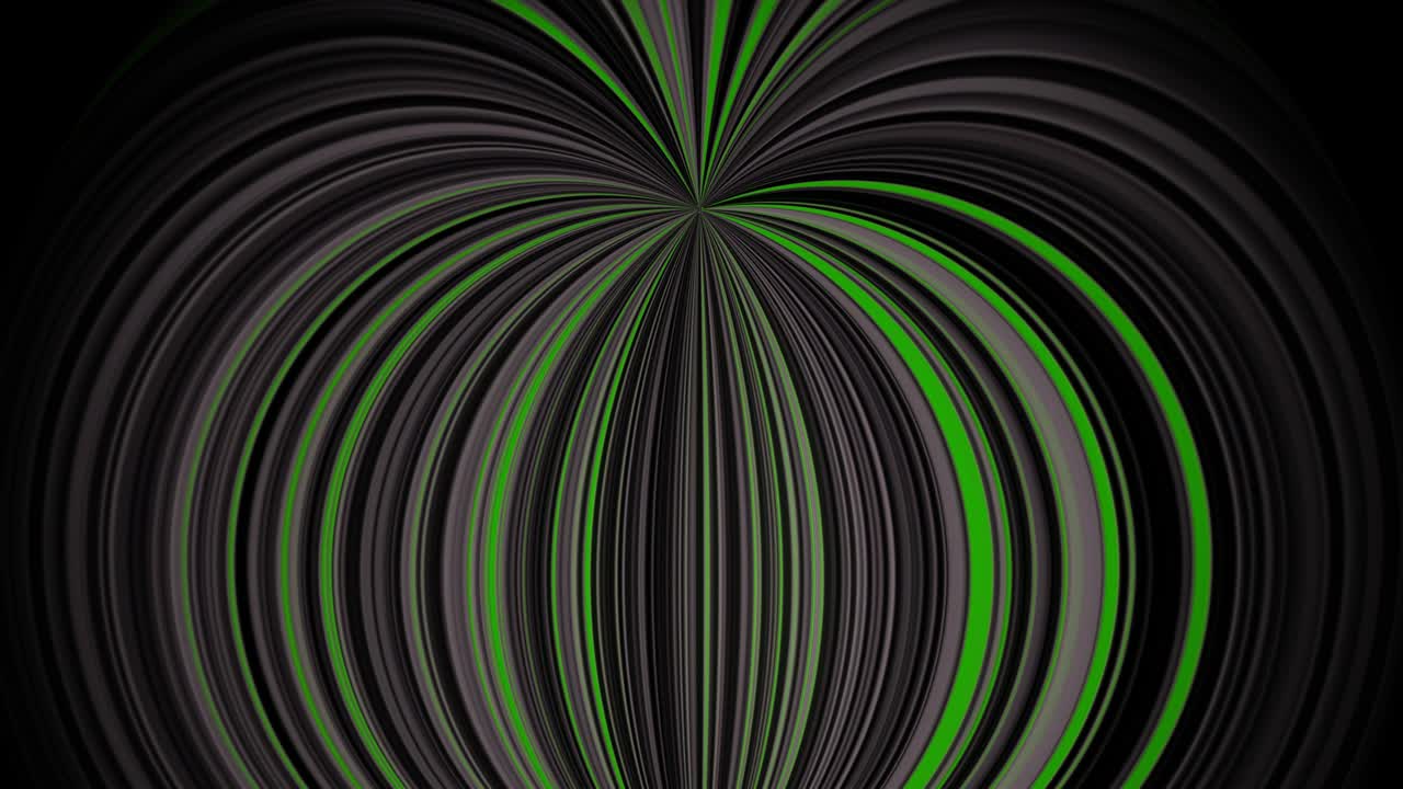 la inclusión de píxeles en lienzos led. círculos en blanco y negro. abstracción 3d de una habitación a partir de paredes animadas. hiperspectiva giratoria.