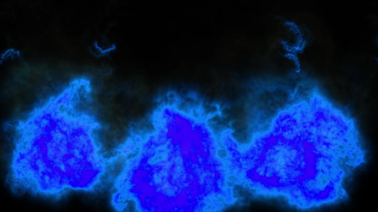 Animazione di particelle color fiamma, motion graphics