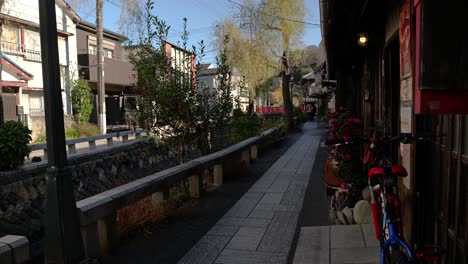 famous perry road in shimoda, japan on clear day with few tourists