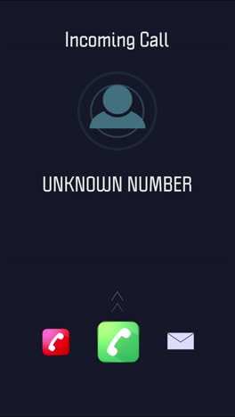 phone, screen and unknown incoming call icon