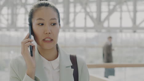 business woman on phone