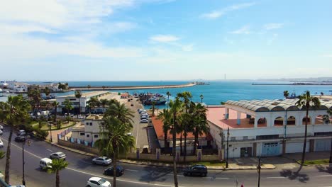 vista del puerto pesquero de argel, argelia