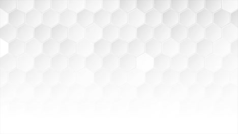 hexágonos geométricos blancos tecnología abstracta fondo de movimiento
