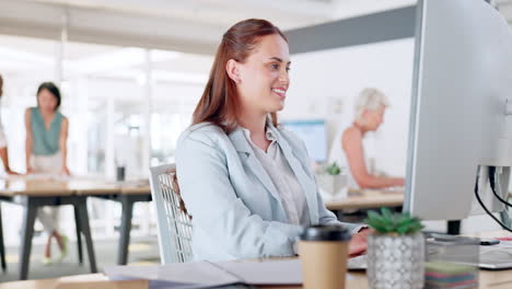 businesswoman in modern office setting