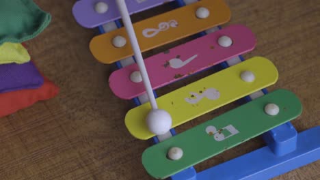 close up of a xylophone music instruments for childs