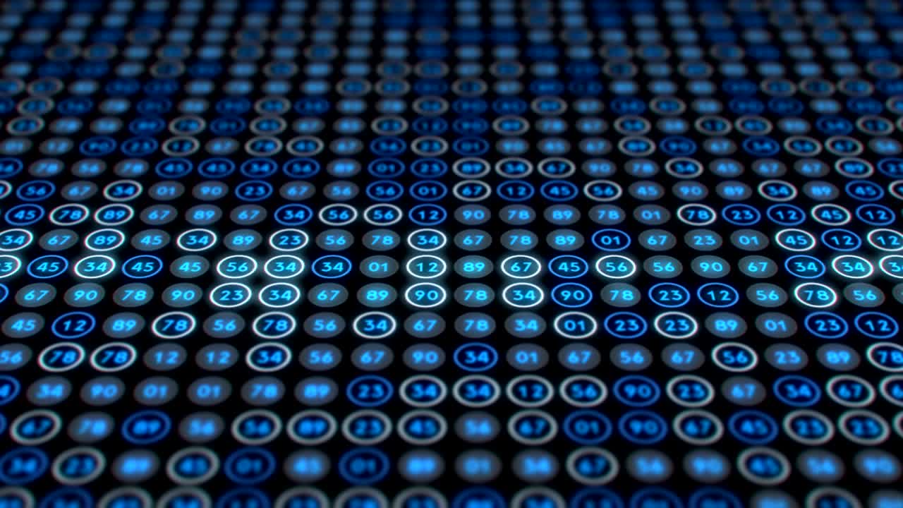 Random double digit numbers in a grid.