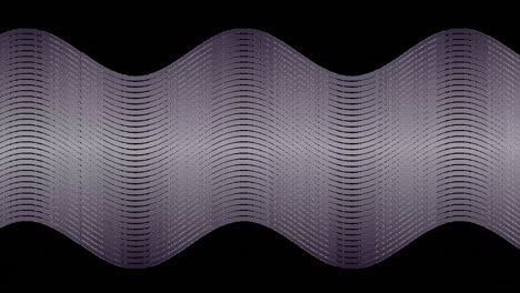 Animation-of-thin-grey-parallel-curved-lines-rapidly-moving-over-black-background