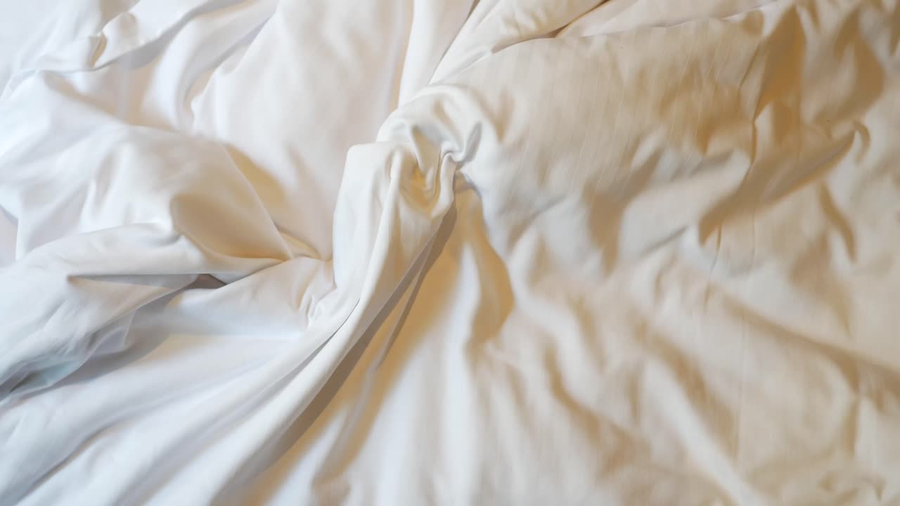 Close-up of White Bedding