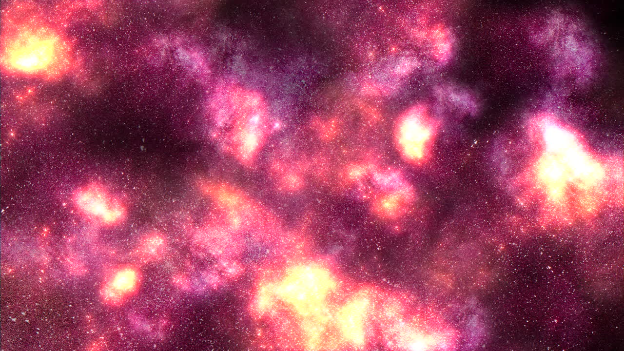 Una galassia viola e rosa