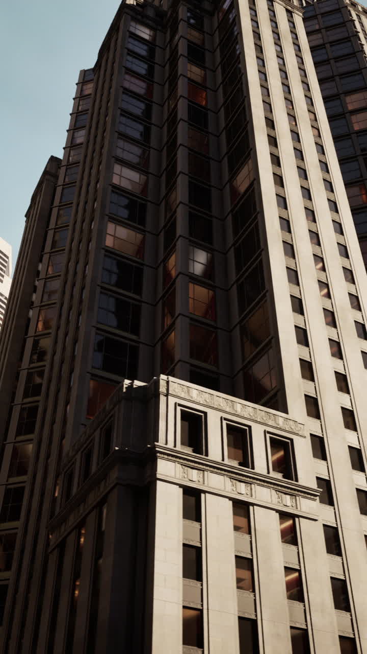 un rascacielos alto en una ciudad