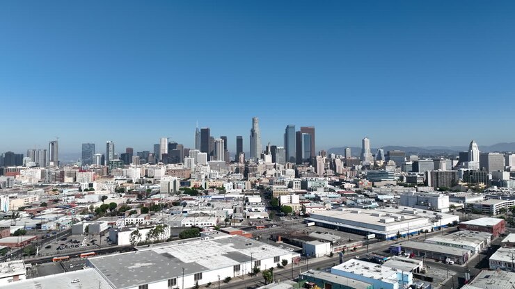 Downtown Los Angeles a Skid Row