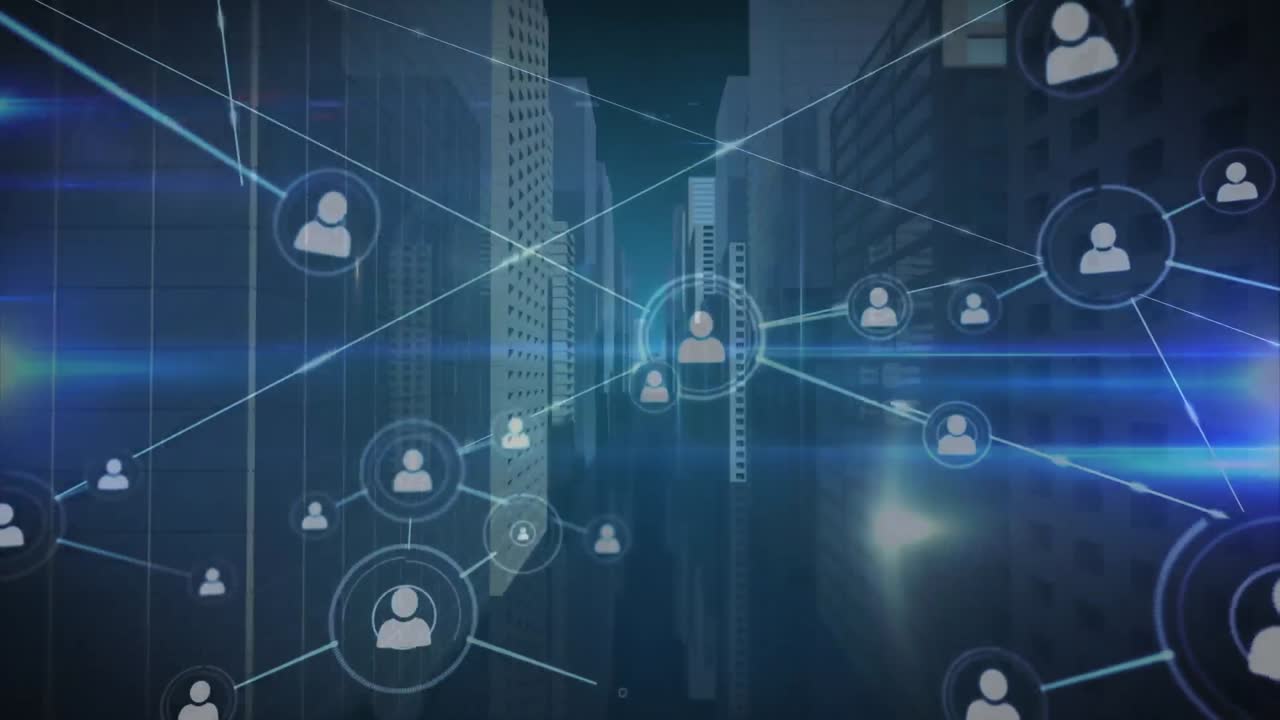 Network of connections moving