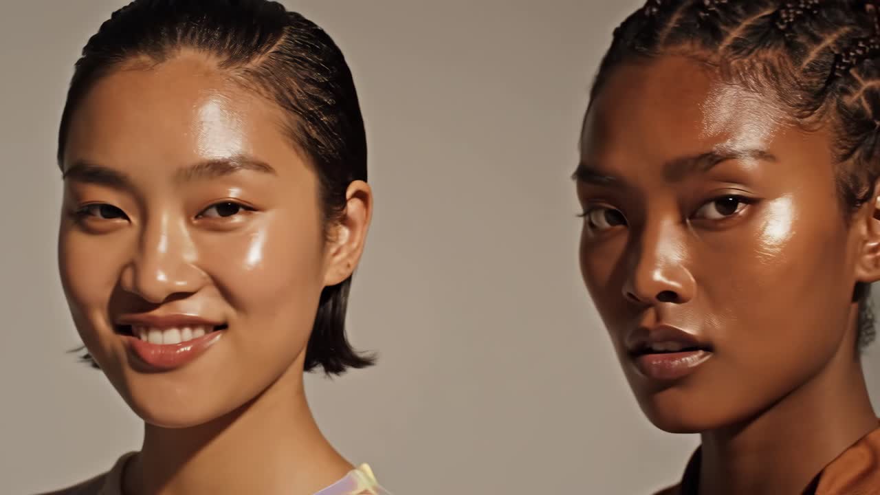 Diverse Women with Shiny Skin