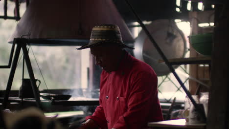 man working in a latin restaurant