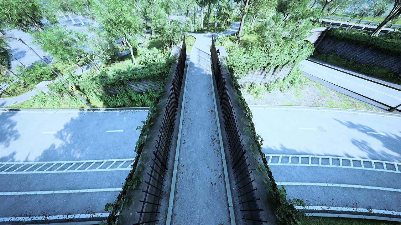 아름다운 공원 의 공중 풍경