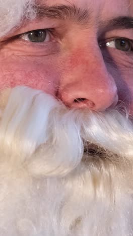 closeup portrait of santa claus christmas gifts concept closeup portrait of santa claus christmas gifts concept