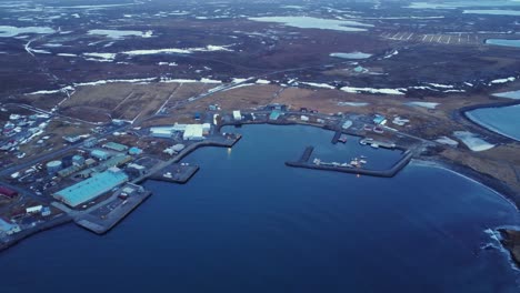 coastal town near sea