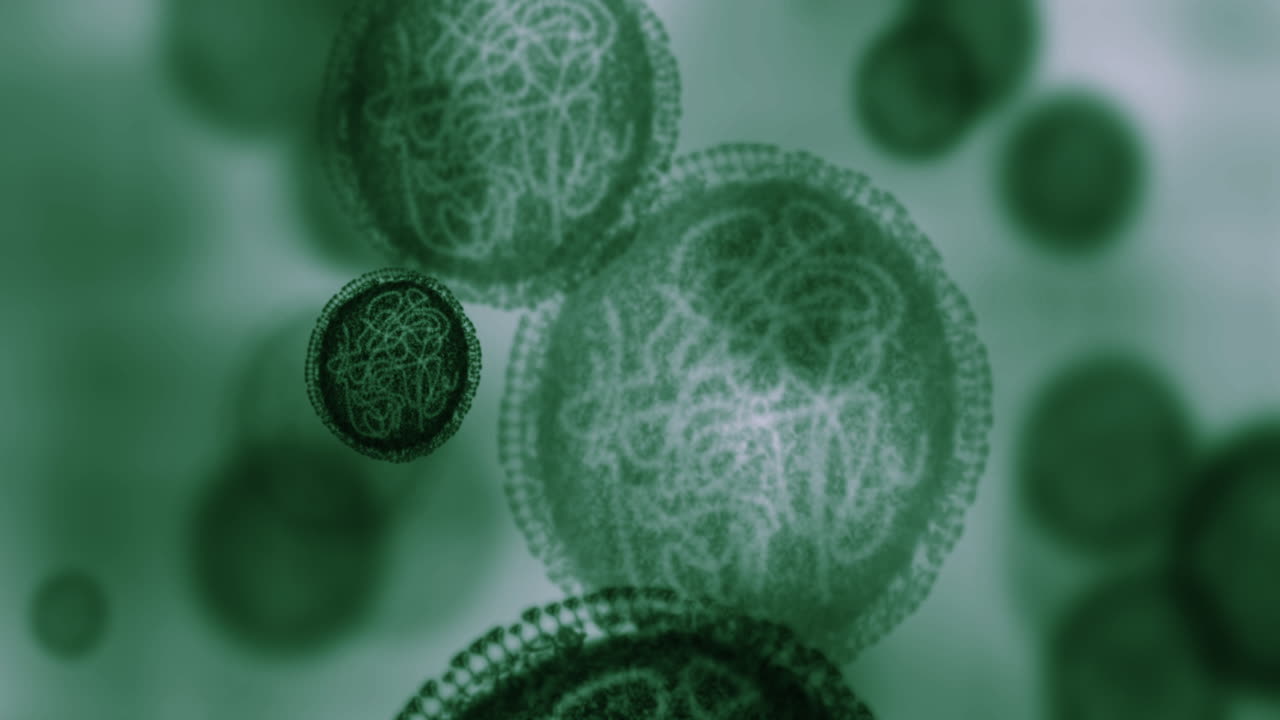 bacterias microscópicas virus, partículas moléculas