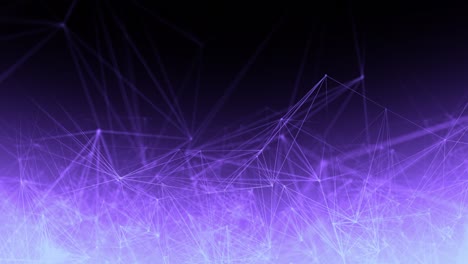 polígonos de plexo abstractos en gradiente púrpura página de aterrizaje bucle de fondo de banner