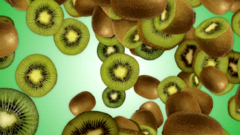 falling kiwis background