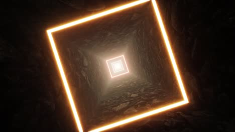 glow square light stone cave tunnel rotation vj loop