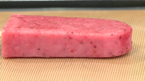 pink strawberry popsicle