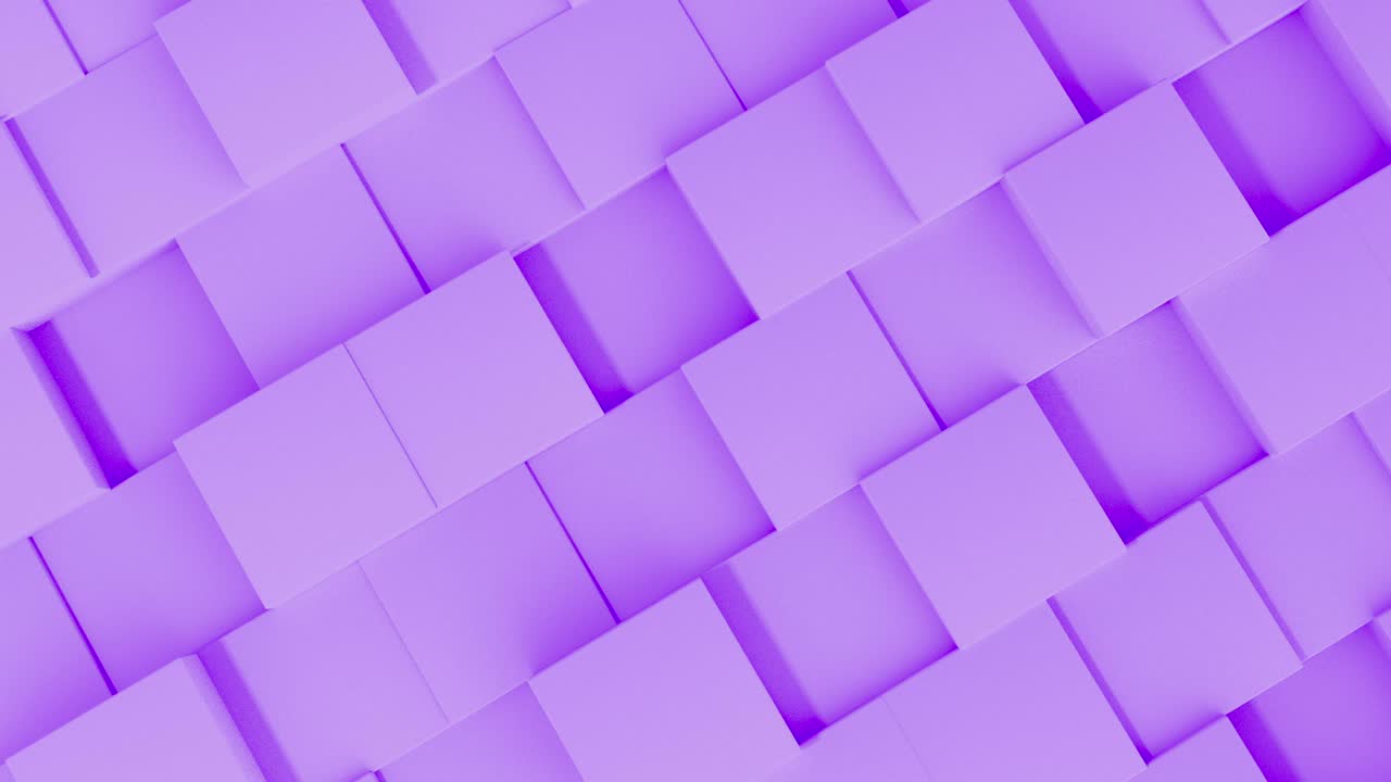animación de cubos de pared blanca de fondo abstracto en 3d. renderización por computadora de formas de imágenes. bucle.