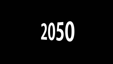 2050 text animation motion graphics