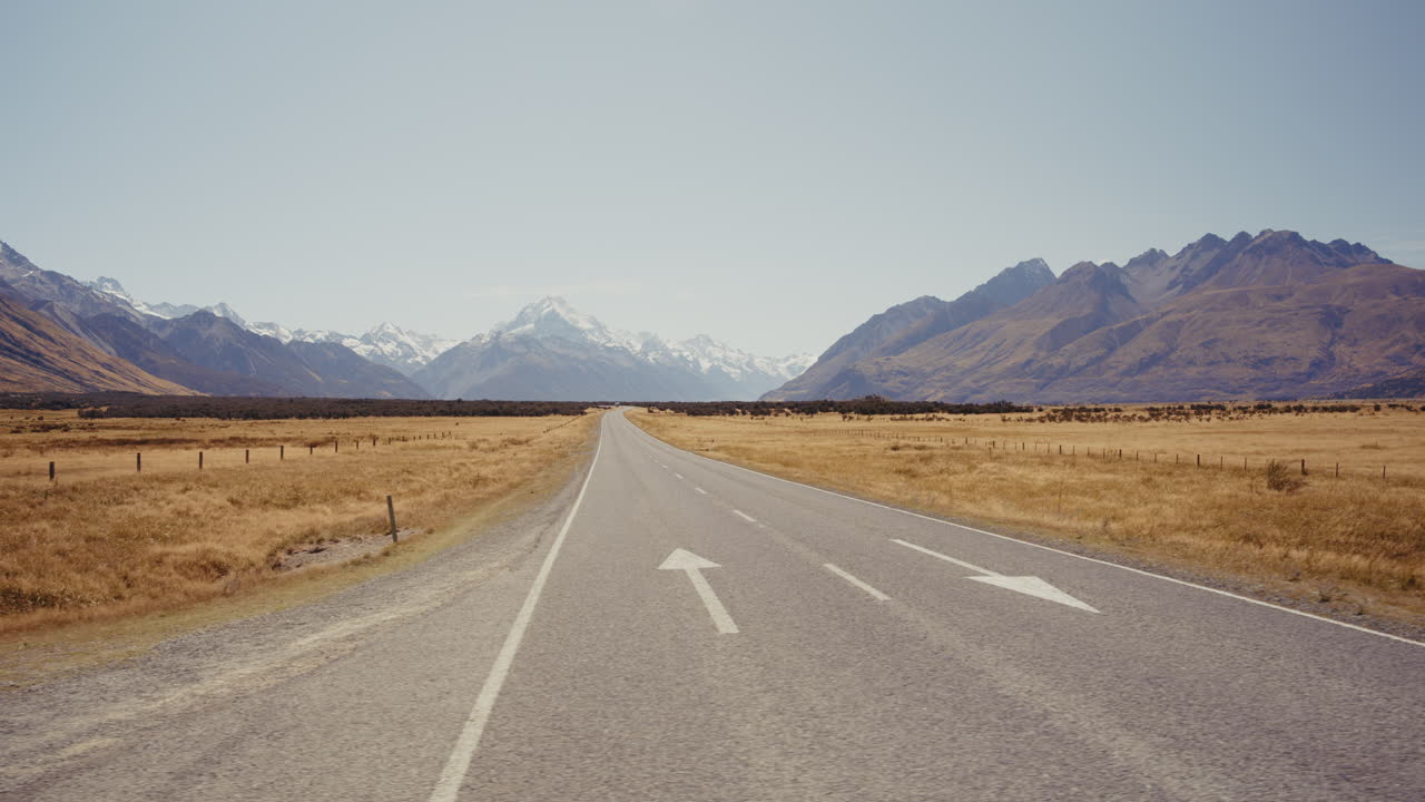 Scenic Road Trip through the New Zealand Alps