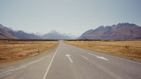 scenic road trip through the new zealand alps