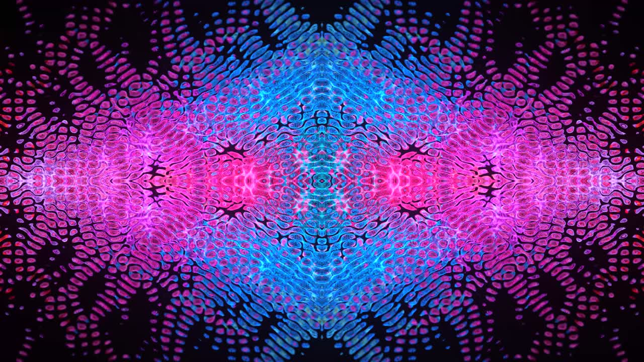 Sfondo astratto caleidoscopico geometrico. Motivo 4K continuo. Bella texture a mosaico caleidoscopico.