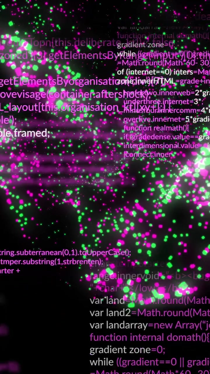 Animatie van digitale dataverwerking over een wereldbol van verbindingen